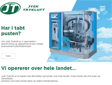Tablet Screenshot of jysk-trykluft.dk